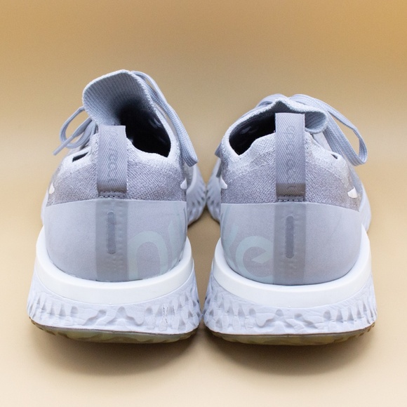 Nike Epic React Flyknit Wolf Grey Running Shoes AQ0067-002 Men's Size 11.5 - Picture 4 of 8